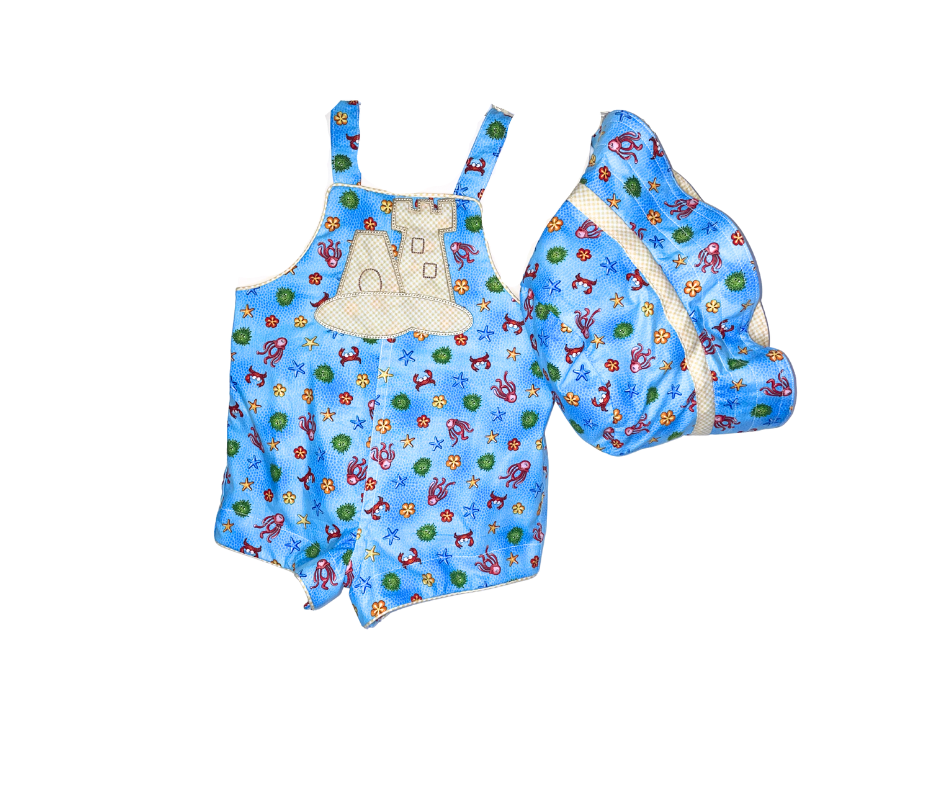 Seaside Sandcastle Romper Set