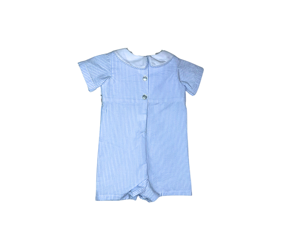 All Aboard! Smocked Train Romper