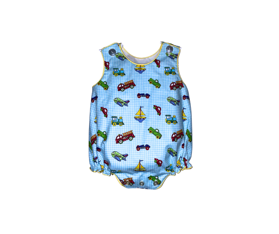 Little Wheels & Whimsy Bubble Romper
