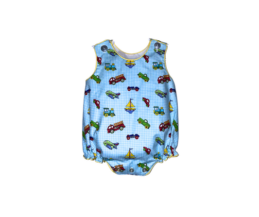 Little Wheels & Whimsy Bubble Romper