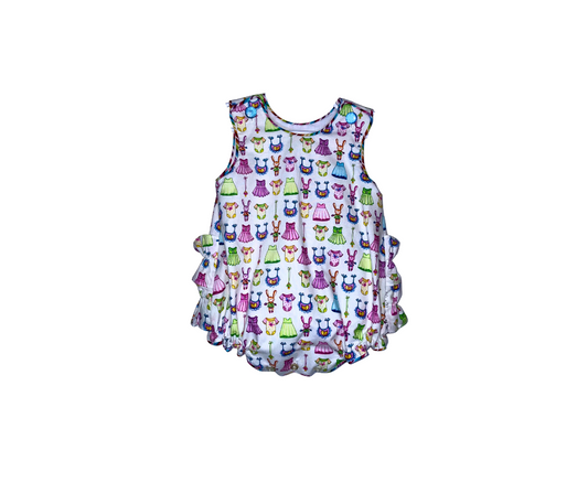 Garden Party Baby Bubble Romper