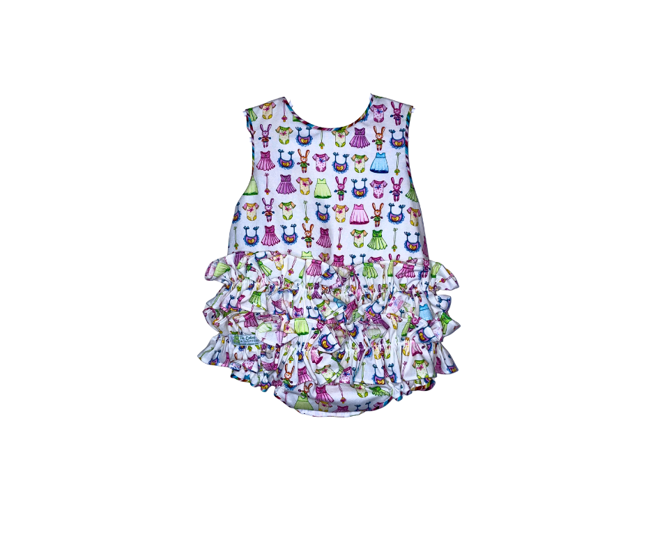 Garden Party Baby Bubble Romper