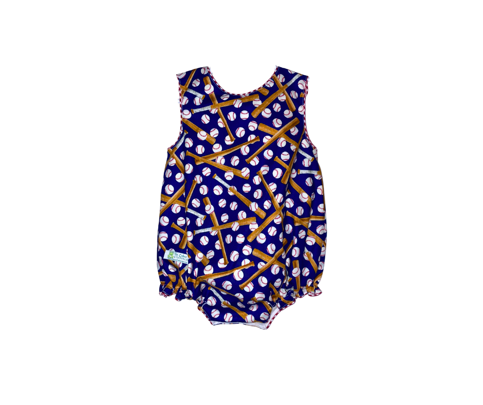 Batter Up! Baseball Romper