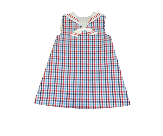 Classic Gingham Sailor Dress