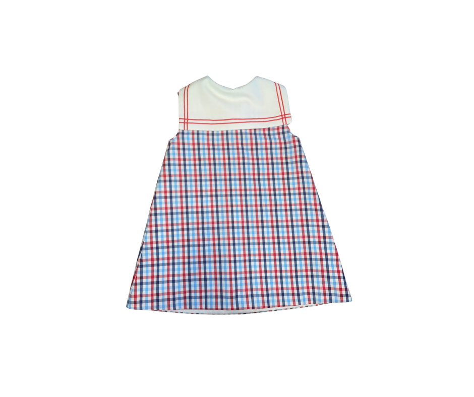 Classic Gingham Sailor Dress