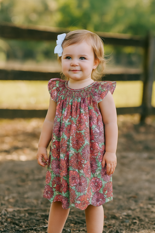 Garden Bloom Smocked Dress
