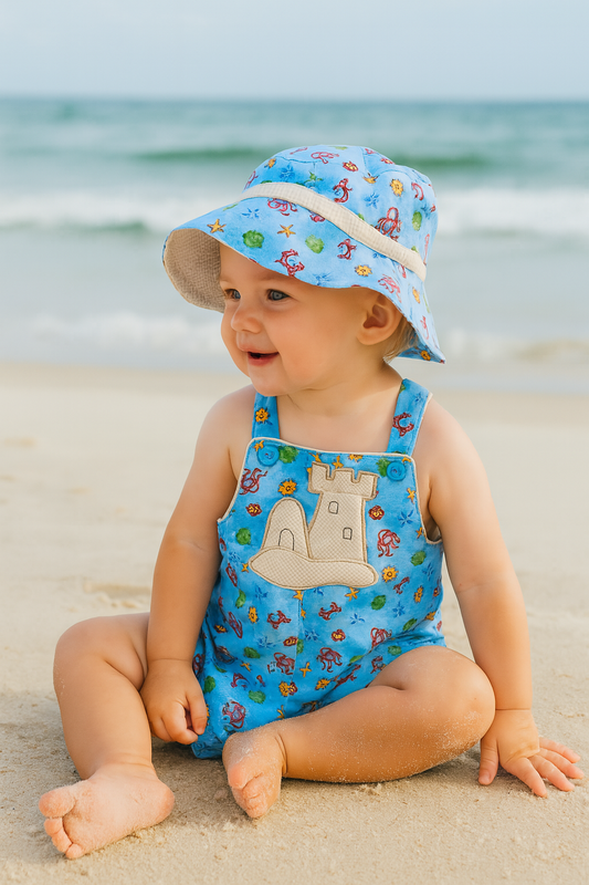 Seaside Sandcastle Romper Set