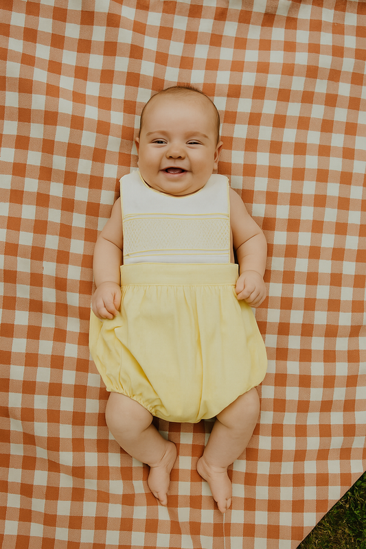 Sunshine Smocked Bubble Romper