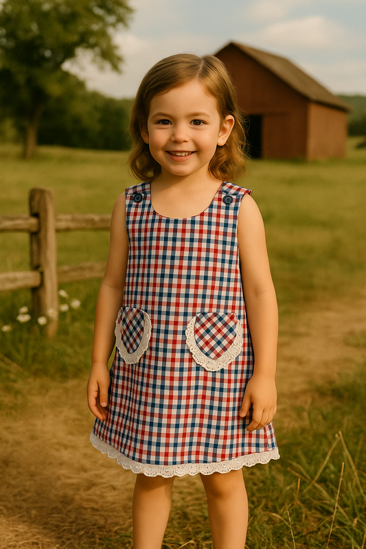 Sweetheart Gingham Pocket Set