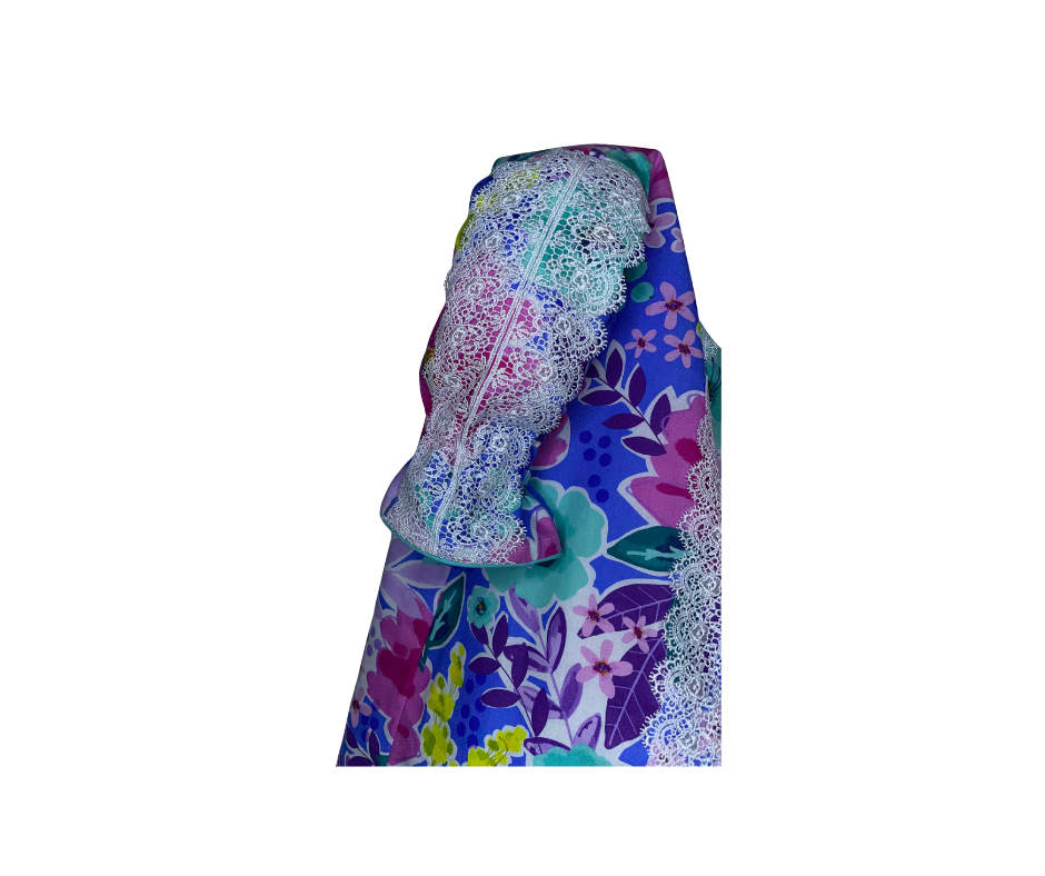 Vibrant Floral Dress with Matching Bloomers