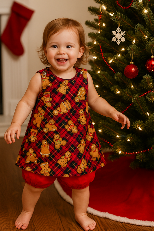 Reversible Holiday Jumper Set (Turkey + Gingerbread)