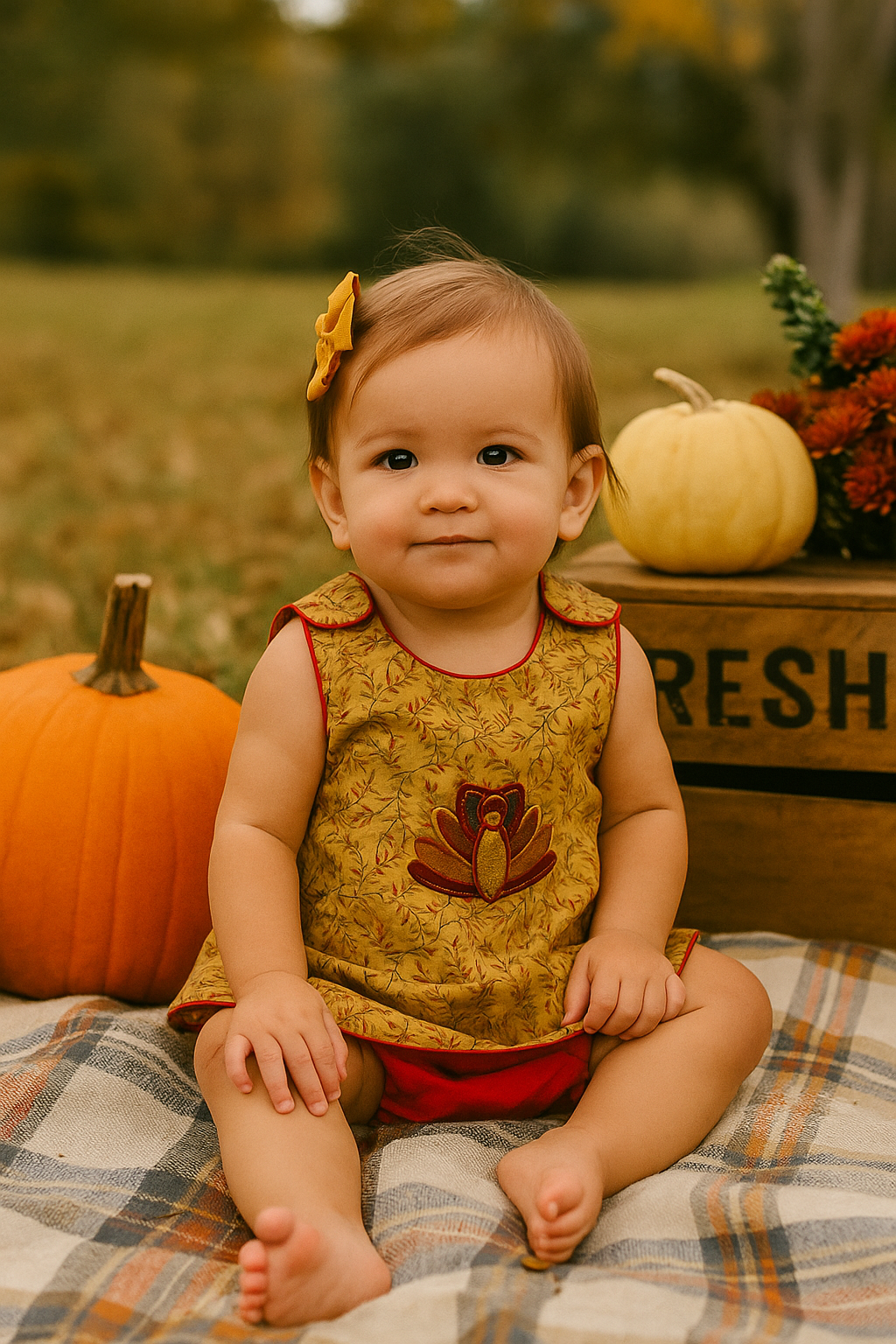 Reversible Holiday Jumper Set (Turkey + Gingerbread)