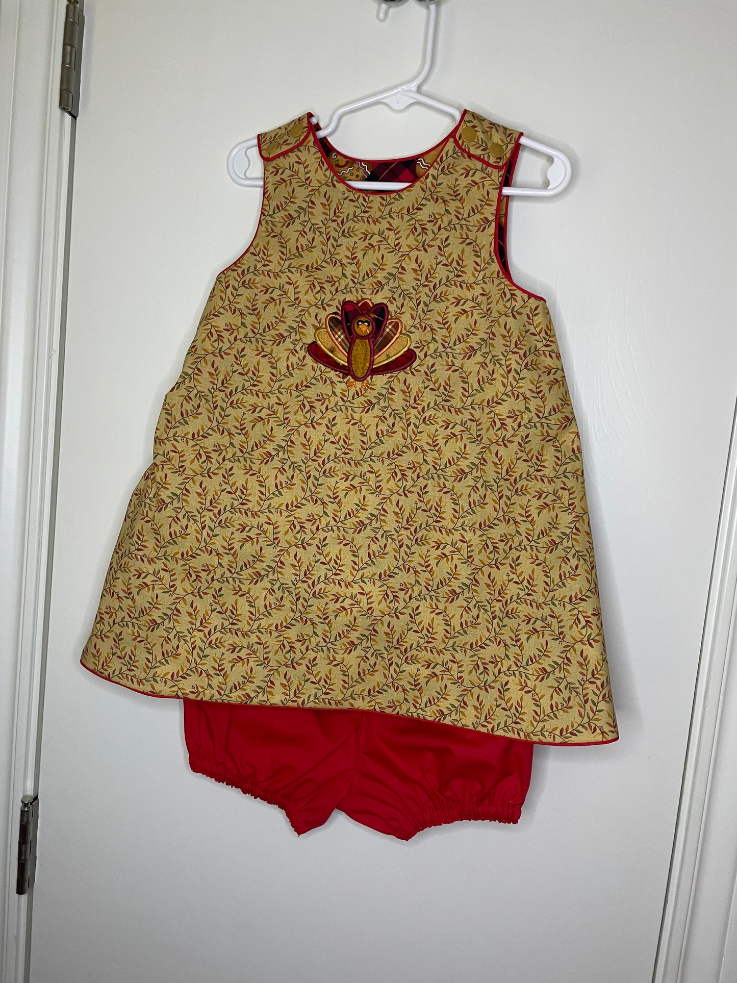 Reversible Holiday Jumper Set (Turkey + Gingerbread)